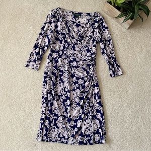 Lauren Ralph Lauren Floral Faux Wrap Dress